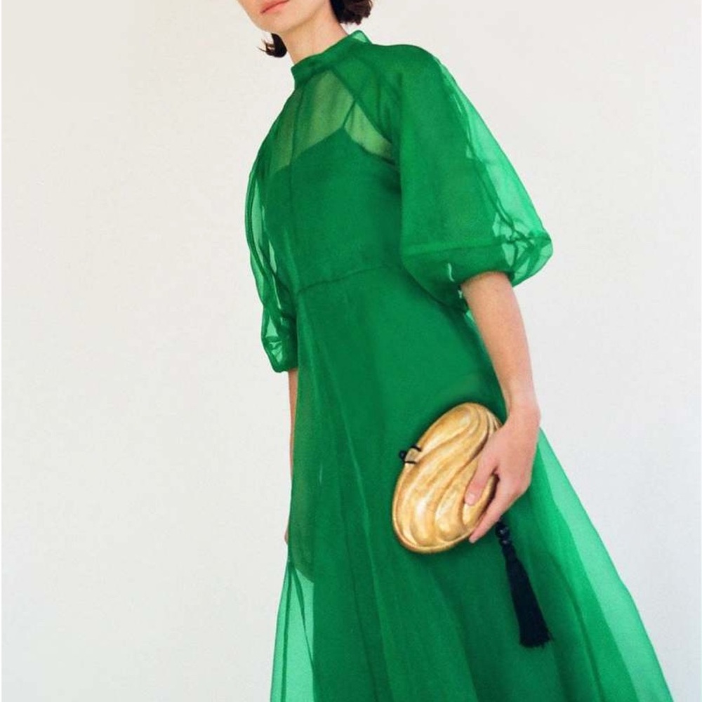 Chic Emerald Green Maxi Dress - Picture 3 of 9